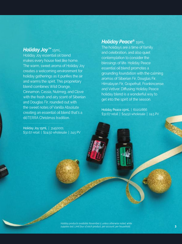 Holiday Peace doTerra essential oil blend