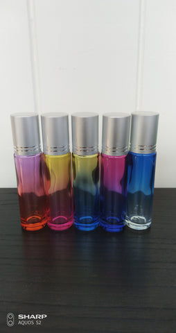 10ml thick gradient ombre coloured Rollerball (5 pack)