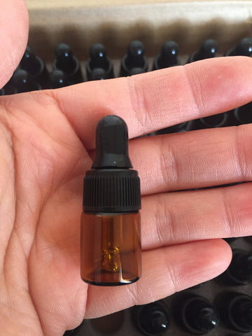 2ml Dropper Amber sample bottle